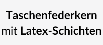Taschenfederkern mit Latex-Schichten