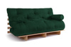Schlafsofa 160x200 - Slim Basic Classic - Pascall Futon Flaschengrün