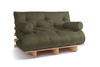 Schlafsofa 140x200 - Slim Exclusive Classic - Pascall Futon Khaki