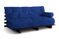 Schlafsofa 180x200 - Slim Comfort Black - Pascall Futon Blau