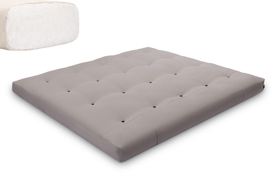 Matratze Futon 180x200 - Pascall Comfort Natural Grau