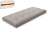 Matratze Futon 90x200 mit Wolle, Latex und Kokos - Pascall Comfort Wool Grau