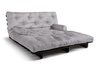 Schlafsofa 180x200 - Slim Basic Black - Pascall Futon Tauben-Glow