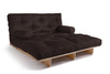 Schlafsofa 140x200 - Slim Comfort Classic - Pascall Futon Braun