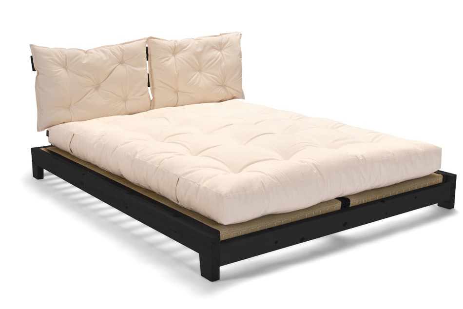 Bett Futon 140x200 - Pascall Aisha Exclusive Tatami Black
