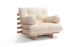 Ausziehbares Gartensofa 90x200 – Freedom Classic – Pascall Futon Beige