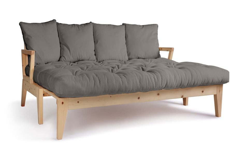 Schlafsofa 200 cm - Sakura - Pascall Futon Grau
