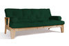 Schlafsofa 200 cm - Sakura - Pascall Futon Flaschengrün