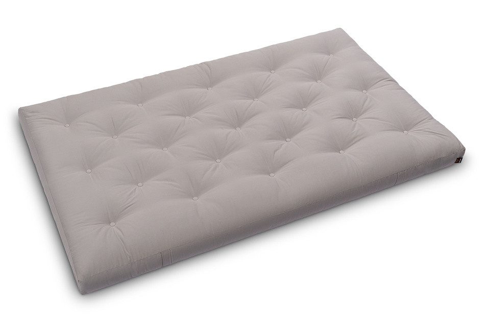 Matratze Futon 120x200 mit Latex - Pascall Slim Duo Latex Grau