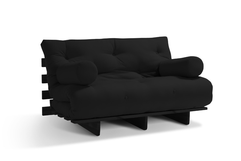Schlafsofa 180x200 - Slim Basic Black - Pascall Futon Schwarz