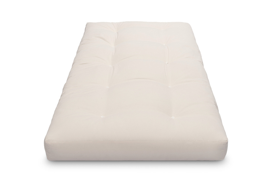 Matratze Futon 90x200 mit Wolle, Latex und Kokos - Pascall Comfort Wool Ecru
