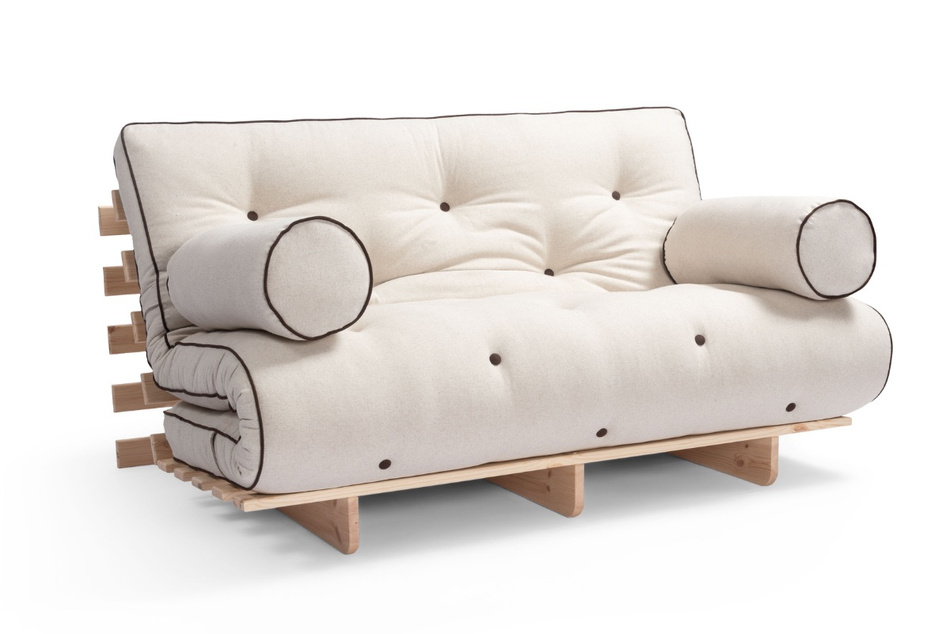 Schlafsofa 140x200 - Slim Basic Kedro Classic - Pascall Futon Leinen