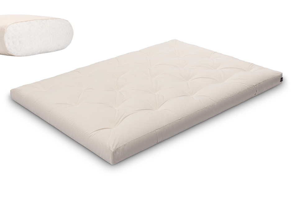 Matratze Futon 140x200 - Pascall Slim Natural Ecru