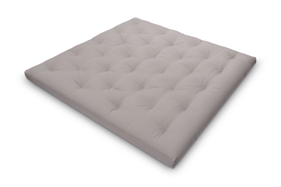 Matratze Futon 200x200 mit Latex - Pascall Slim Duo Latex Grau