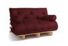 Schlafsofa 140x200 - Slim Basic Classic - Pascall Futon Bordeaux