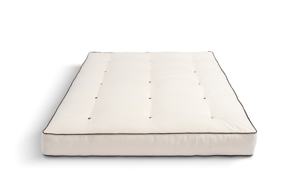 Matratze Futon 120x200 mit Wolle, Latex und Kokos - Pascall Comfort Wool Hard Kedro Ecru