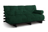 Schlafsofa 180x200 - Slim Exclusive Black - Pascall Futon Flaschengrün