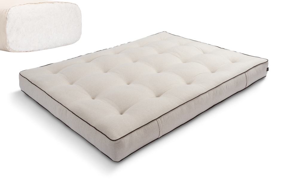 Matratze Futon 160x200 - Pascall Comfort Natural Kedro Leinen