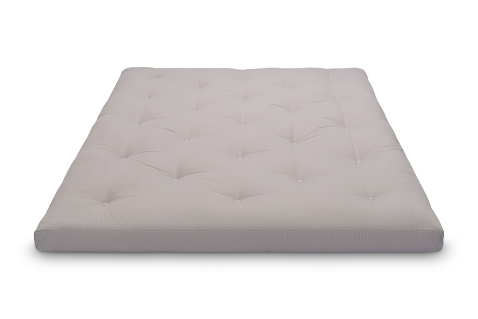 Matratze Futon 160x200 - Pascall Slim Natural Grau