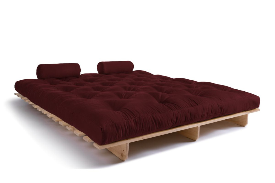 Schlafsofa 180x200 - Slim Comfort Classic - Pascall Futon Bordeaux