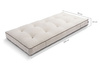 Matratze Futon 90x200 mit Latex - Pascall Comfort Trio Latex Wool Kedro Leinen