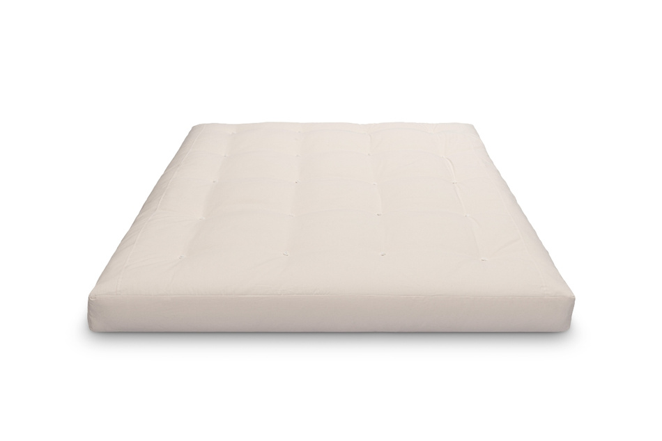 Matratze Futon 160x200 mit Wolle, Latex und Kokos - Pascall Comfort Wool Ecru