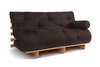 Schlafsofa 160x200 - Slim Exclusive Classic - Pascall Futon Braun