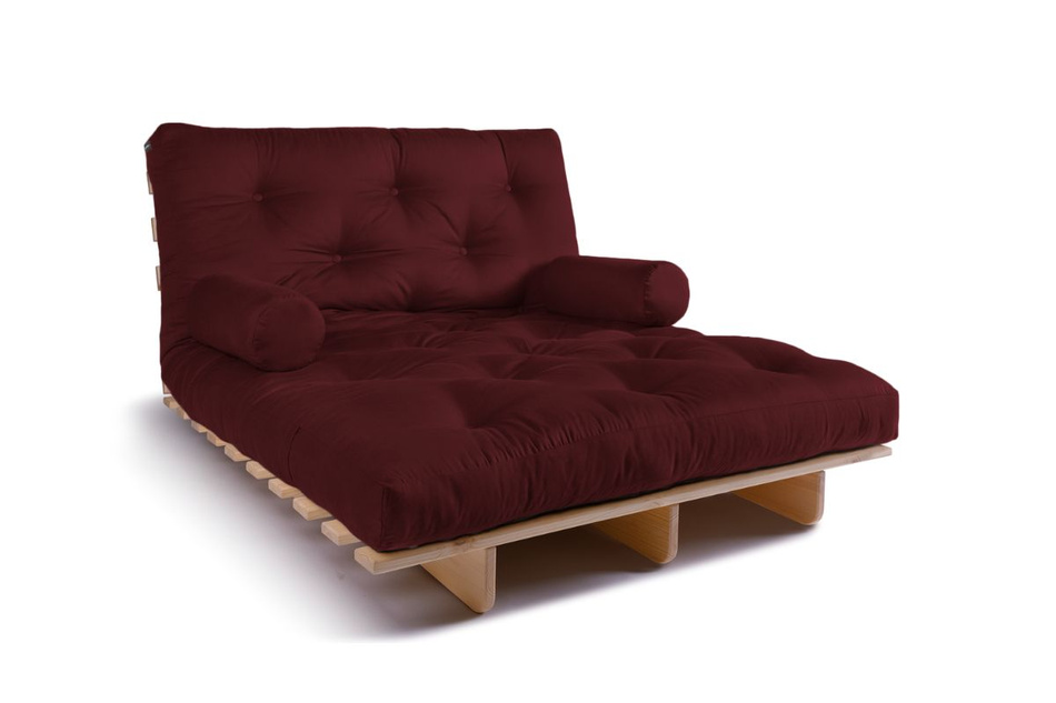 Schlafsofa 120x200 - Slim Comfort Classic - Pascall Futon Bordeaux