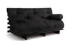 Schlafsofa 160x200 - Slim Exclusive Black - Pascall Futon Schwarz
