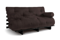 Schlafsofa 160x200 - Slim Comfort Black - Pascall Futon Braun