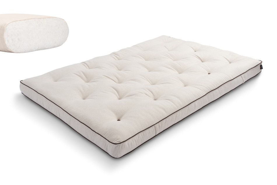 Matratze Futon 140x200 - Pascall Slim Natural Kedro Leinen