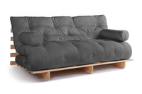 Schlafsofa 180x200 - Slim Exclusive Classic - Pascall Futon Grau