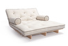 Schlafsofa 120x200 - Slim Comfort Kedro Classic - Pascall Futon Leinen