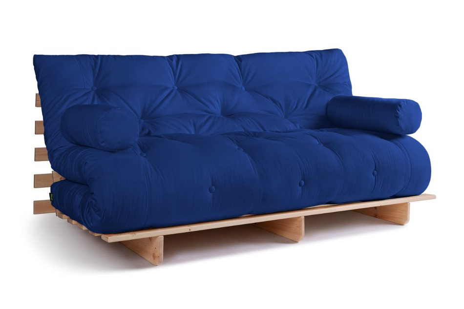 Schlafsofa 180x200 - Slim Exclusive Classic - Pascall Futon Blau