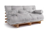 Schlafsofa 160x200 - Slim Exclusive Classic - Pascall Futon Tauben-Glow