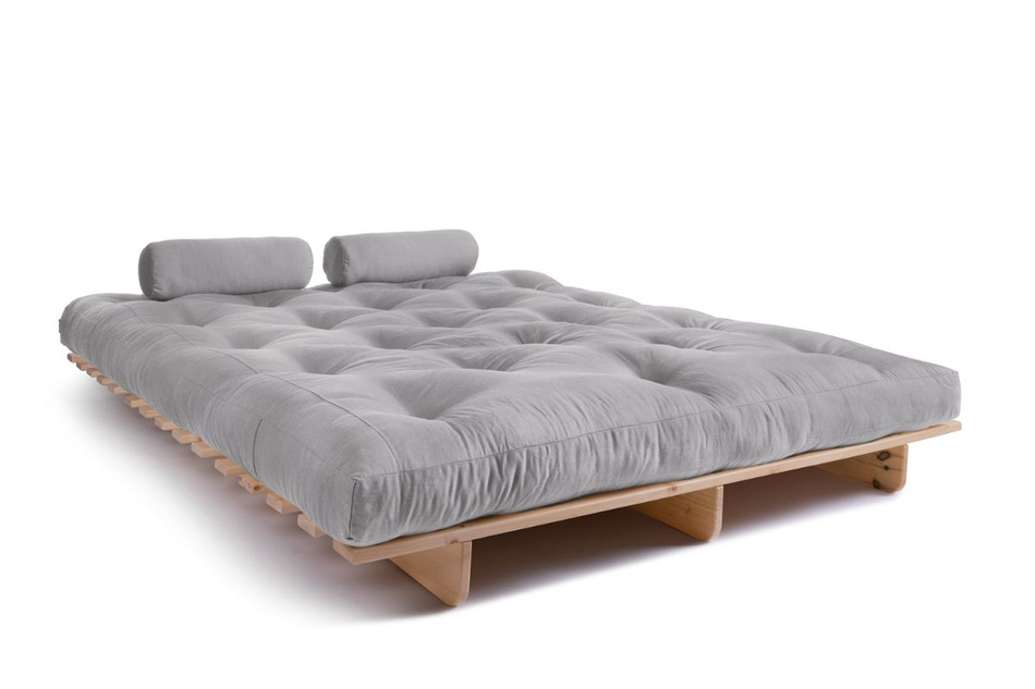 Schlafsofa 160x200 - Slim Comfort Classic - Pascall Futon Tauben-Glow