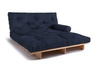 Schlafsofa 160x200 - Slim Exclusive Classic - Pascall Futon Marineblau