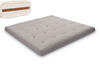 Matratze Futon 200x200 mit Wolle, Latex und Kokos - Pascall Comfort Wool Grau