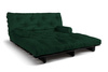 Schlafsofa 180x200 - Slim Comfort Black - Pascall Futon Flaschengrün