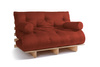 Schlafsofa 140x200 - Slim Comfort Classic - Pascall Futon Ziegelstein