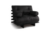 Schlafsofa 90x200 - Slim Exclusive Black - Pascall Futon Schwarz