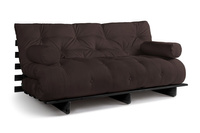 Schlafsofa 180x200 - Slim Basic Black - Pascall Futon Braun