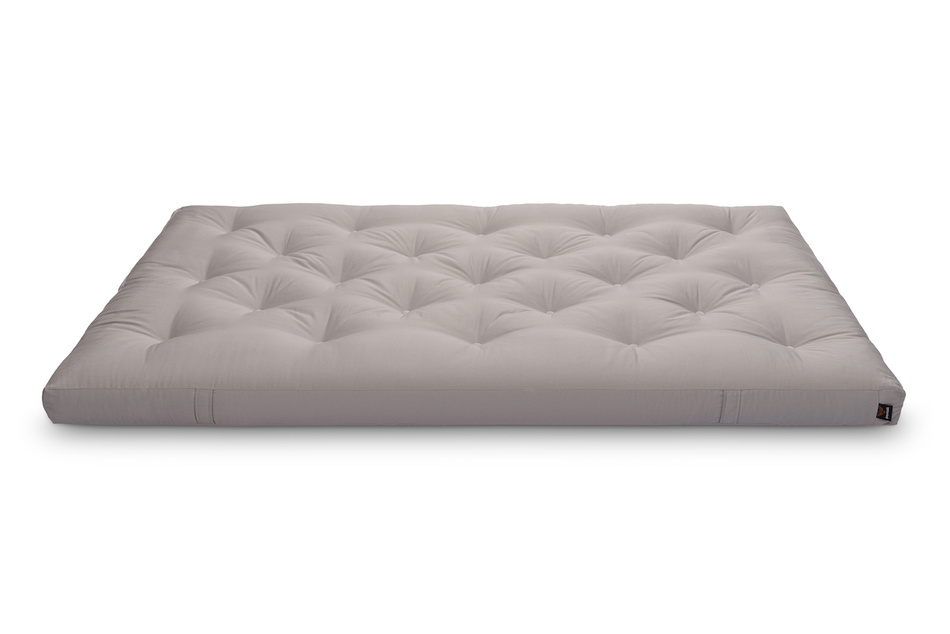 Matratze Futon 120x200 mit Latex - Pascall Slim Duo Latex Grau
