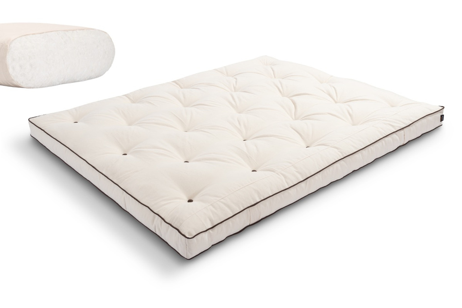 Matratze Futon 160x200 - Pascall Slim Natural Kedro Ecru