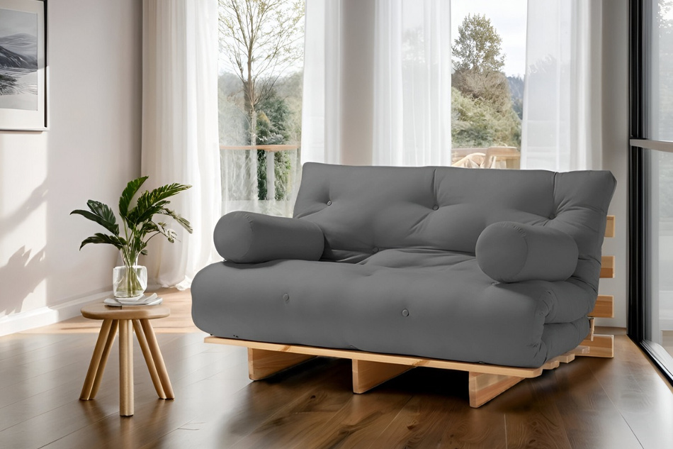 Schlafsofa 180x200 - Slim Exclusive Black - Pascall Futon Braun