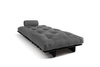 Schlafsofa 90x200 - Slim Basic Black - Pascall Futon Grau