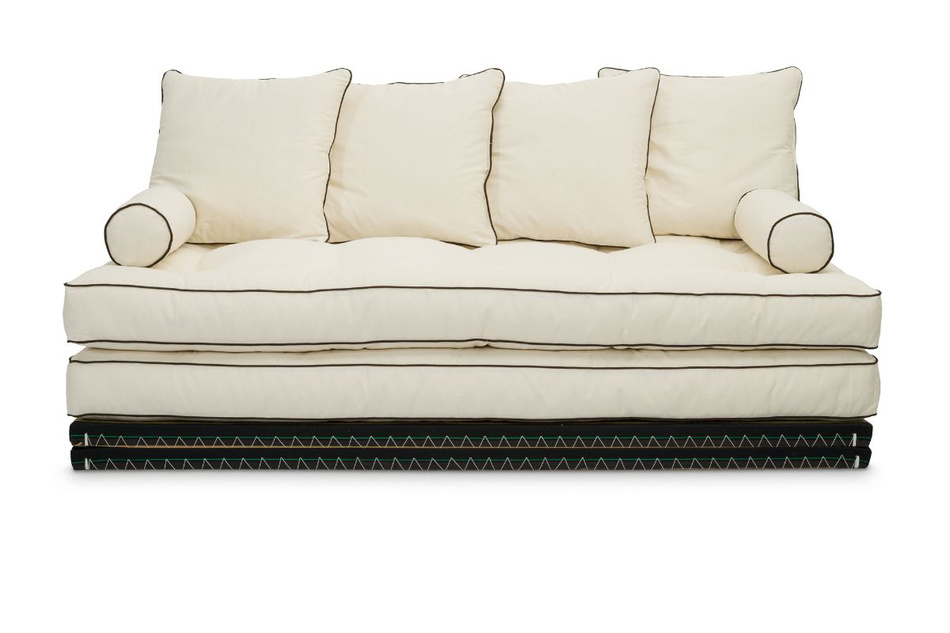 Ecksofa Tatami Medium Duo Coco Kedro 90x200 - Pascall Futon Ecru