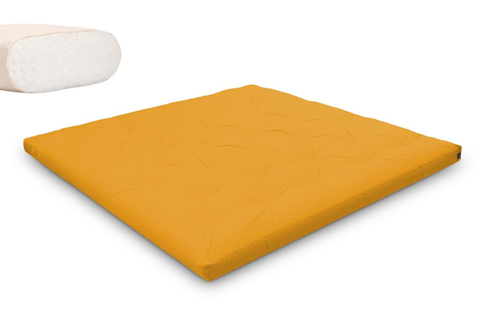 Matratze Futon 200x200 - Pascall Slim Natural Honig