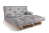 Schlafsofa 140x200 - Slim Exclusive Classic - Pascall Futon Tauben-Glow