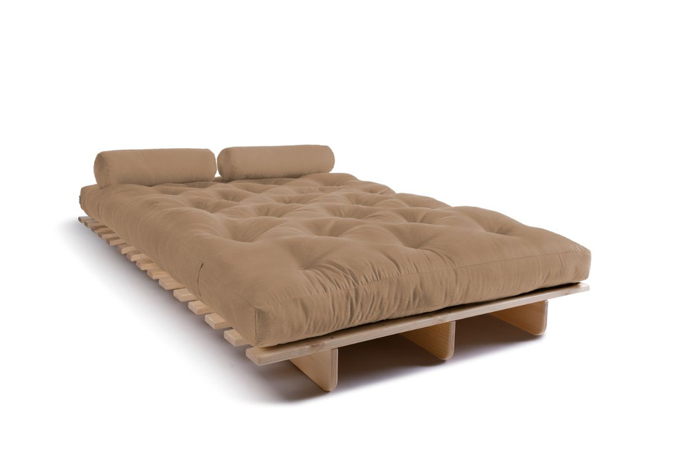 Schlafsofa 120x200 - Slim Exclusive Classic - Pascall Futon Beige